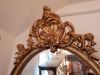 Miroir ovale doré, Style Louis XV